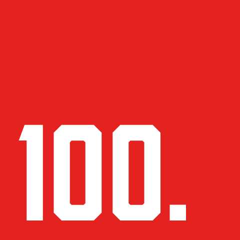 100 Cymru red and white icon